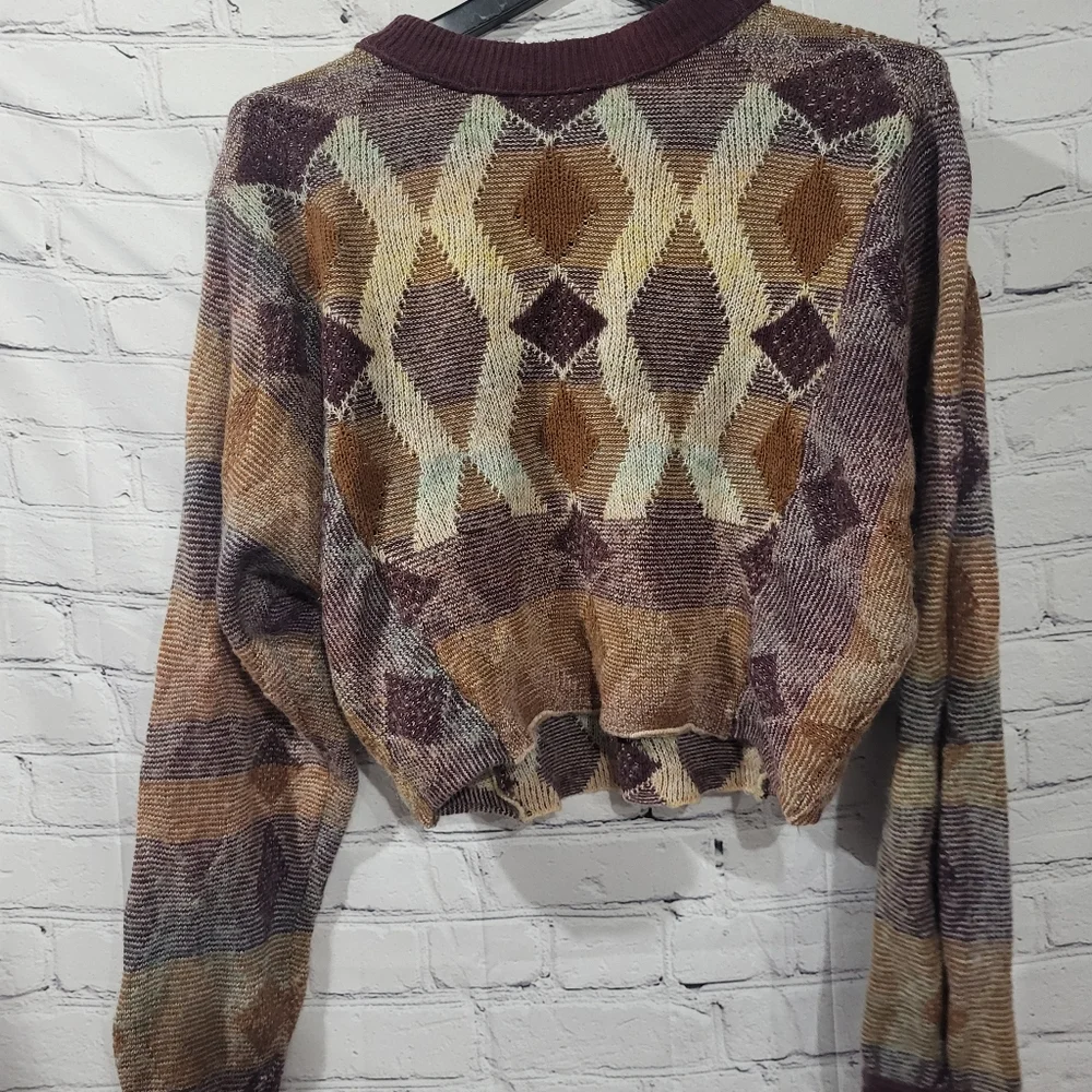 Free People Geometric Patterned Sweater - Multicolor